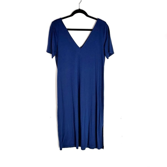 Universal Standard Dresses & Skirts - Universal Standard T-Shirt Dress Size 2XS 6-8 Short Sleeve Shift Slits In Blue